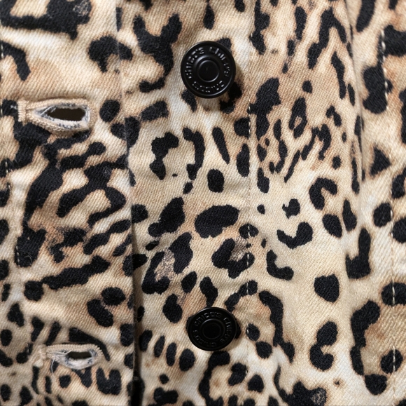 Chico's Animal Print Jean Jacket - Picture 5 of 16